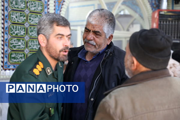 آیین تکریم و معارفه فرمانده ناحیه مقاومت بسیج در شهرستان بن 