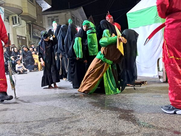 آیین خیمه سوزان در مسجد ابوالفضل قائمشهر