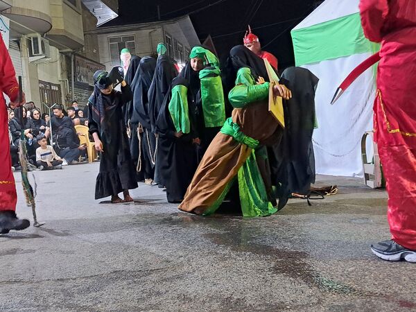 آیین خیمه سوزان در مسجد ابوالفضل قائمشهر