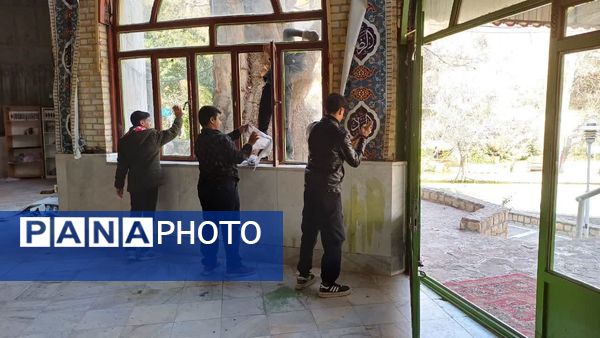 غبار روبی حرم امام زاده اسماعیل بابا امان بجنورد