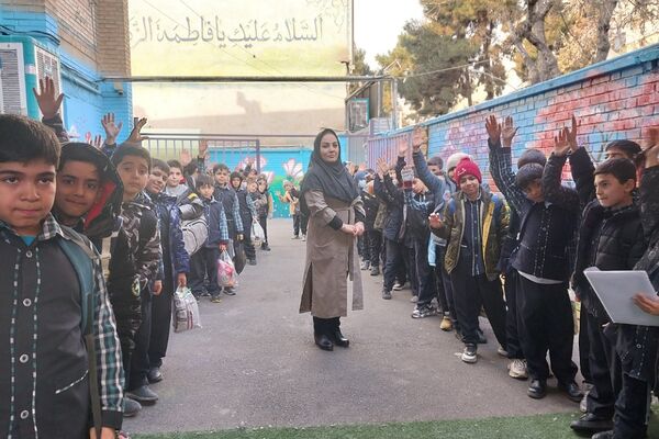 حضور پرشور دانش‌آموزان دبستان هیأت امنایی شهید قلنبر در اردوی کانون ری