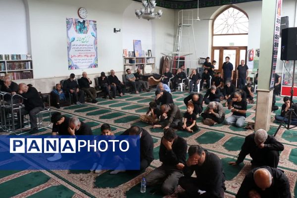 عزاداری ظهر عاشورا در مسجد حضرت صاحب الزمان(عج) مشهد