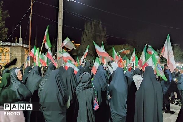 هجدهمین شب از اجتماعات خیابانی در شهر بار نیشابور