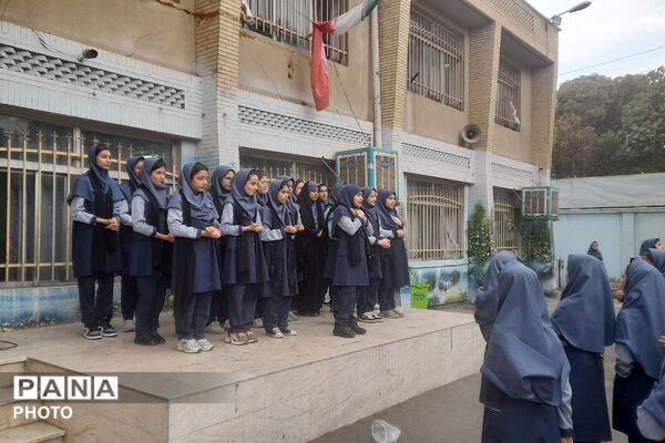 مراسم بزرگداشت ایام فاطمیه در مدرسه شهدای ایران تایر