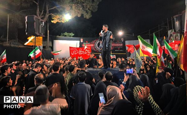 عزاداری گسترده در خیابان خرمشهر کاشمر همزمان با اجتماعات شبانه