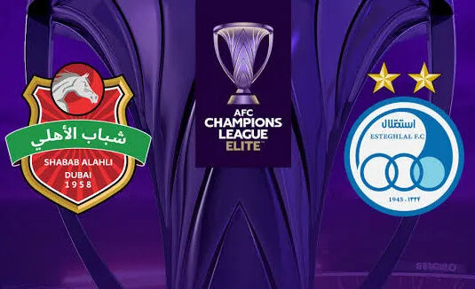 پوستر استقلال برای دیدار با شباب الاهلی