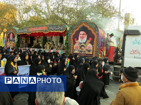 استقبال از شهدای گمنام در شهرستان بجنورد 