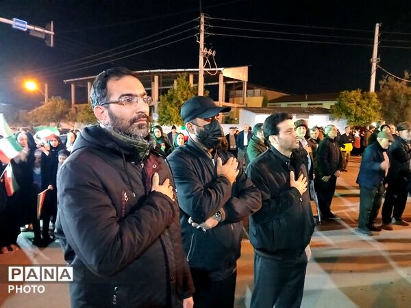 نهمین شب از خدمت‌رسانی اداره آموزش و پرورش کردکوی قالب موکب مردمی