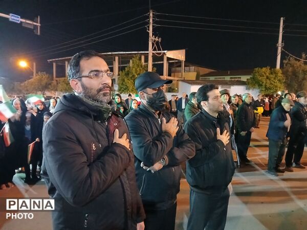 نهمین شب از خدمت‌رسانی اداره آموزش و پرورش کردکوی قالب موکب مردمی