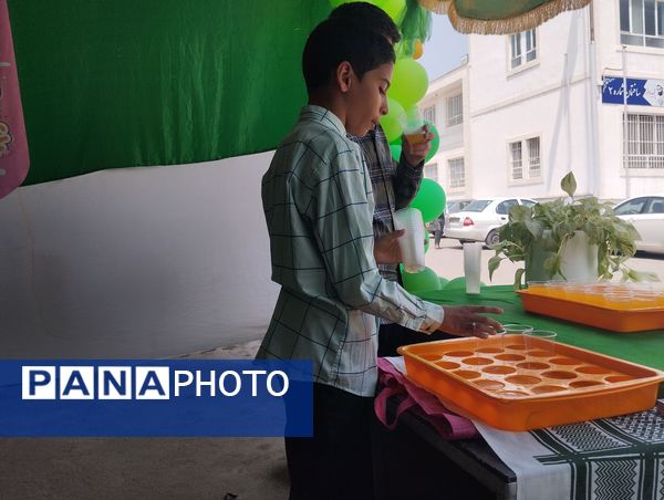 موکب دبیرستان ناصر در آموزش  و پرورش ناحیه ۷