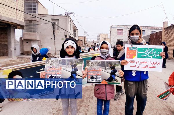 راهپیمایی ۲۲ بهمن در روستای خوی