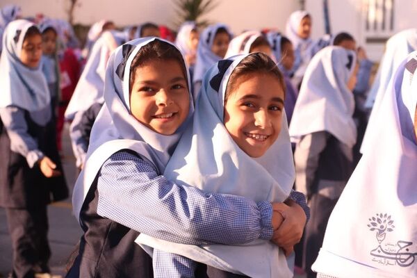 صبحگاه دانش در دبستان رجبی گرگان
