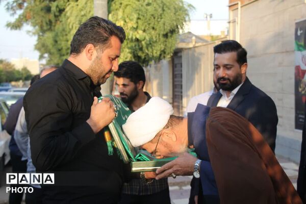حضور خادمان حرم حضرت معصومه(س) در شهرستان قهاوند