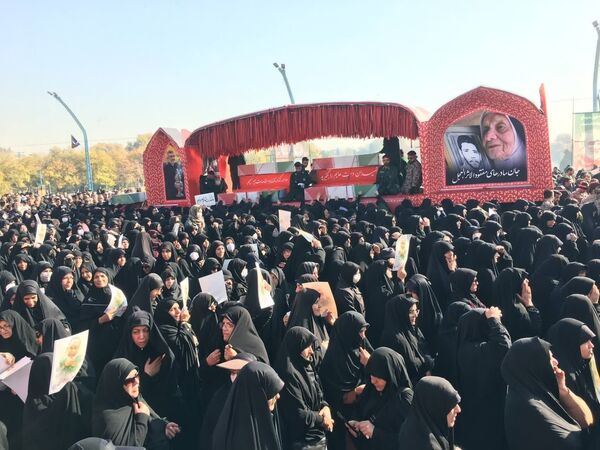 اجتماع بزرگ عزاداران حضرت زهرا(س) همزمان با تشییع شهیدان گمنام دفاع مقدس
