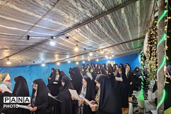 نماز استغاثه در میدان شهدای گمنام فاز چهاراندیشه
