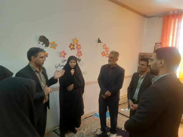 افتتاح کلاس بهداشت در دبستان پسرانه قمر بنی هاشم شهرستان زارچ