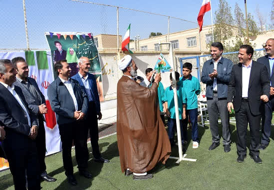 آیین زنگ «مهر و مقاومت» در مدارس شهرستان بهاباد