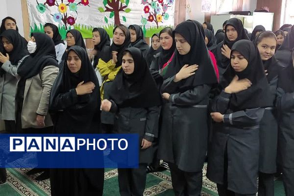مراسم عزاداری شهادت حضرت فاطمه(س) در دبیرستان پویش دماوند 