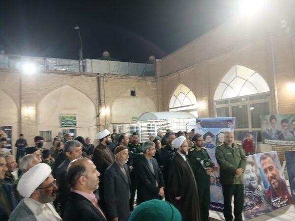 مراسم گرامیداشت شهدای مقاومت و تشیع نمادین پیکر پاک شهید سید حسن نصرالله در خلیل آباد 