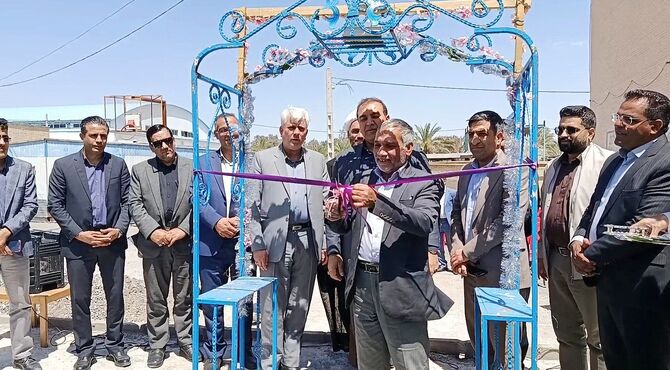 افتتاح چمن به یادِ «شهید بنیامین جنگجو» در بم