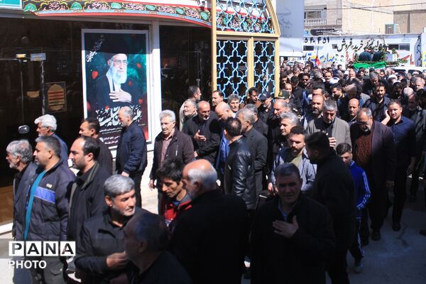 تشییع پیکر شهید سرگرد «جواد عبدی» در حملات آمریکایی - صهیونی