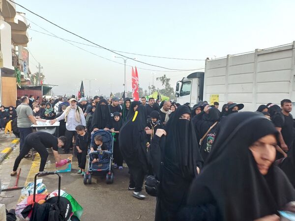 پیاده‌رویی نجف تا کربلا در آستانه اربعین حسینی 