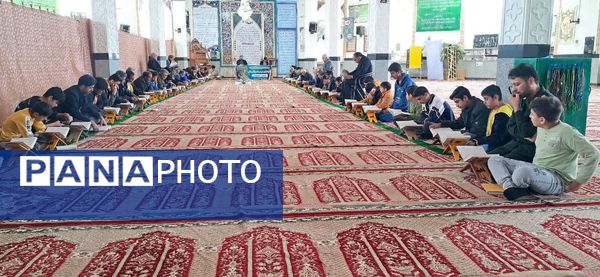 جزء خوانی قرآن کریم در شهرستان خلیل آباد و شهر کندر