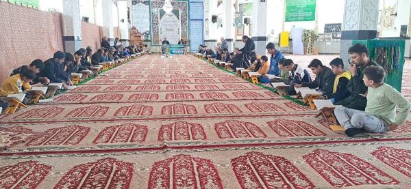جزء خوانی قرآن کریم در شهرستان خلیل آباد و شهر کندر
