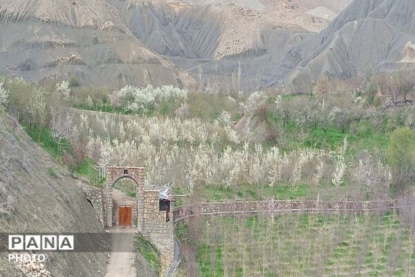 حال هوای شهر بار نیشابور بعد از بارش باران زیبا