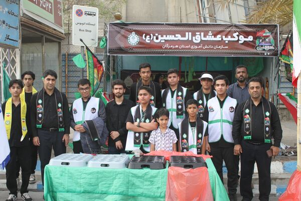 موکب‌ عشاق‌الحسین سازمان دانش‌آموزی، میزبان جاماندگان اربعین حسینی در هرمزگان