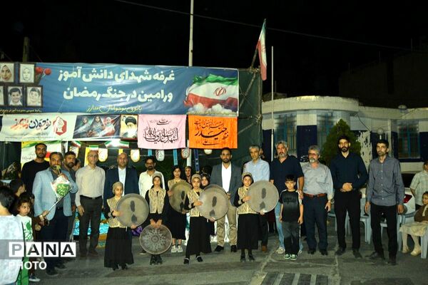 حضور فعال دانش‌آموزان دبستان شهید فهمیده در موکب شهدای دانش‌آموز ورامین