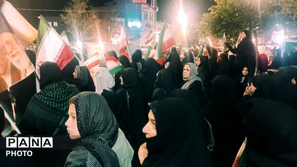 چهل و پنجمین شب از تجمعات مردمی در بی بی شطیطه شهرستان نیشابور 
