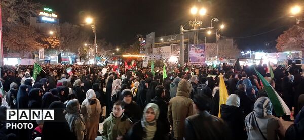 تجمع و راهپیمایی مردم ولایتمدار بجنورد در میدان شهید
