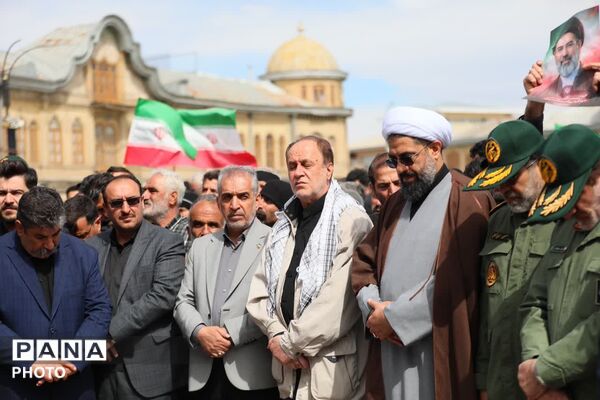تشییع پیکر شهید مهدی مرادی در همدان