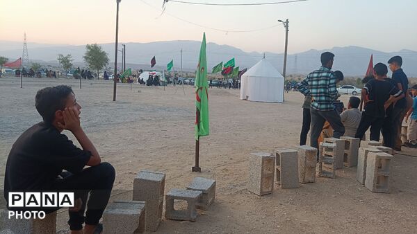 حرکت نمادین کاروان حضرت اباعبدالله الحسین(ع) در روستای رضوان 