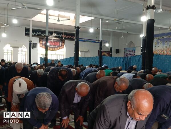 اقامه نماز عید فطر در روستای بلیان کازرون