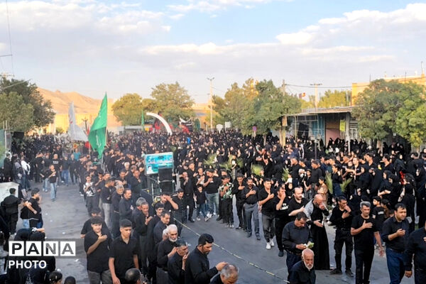سوگ و ارادت عزاداران حسینی در شهر صغاد