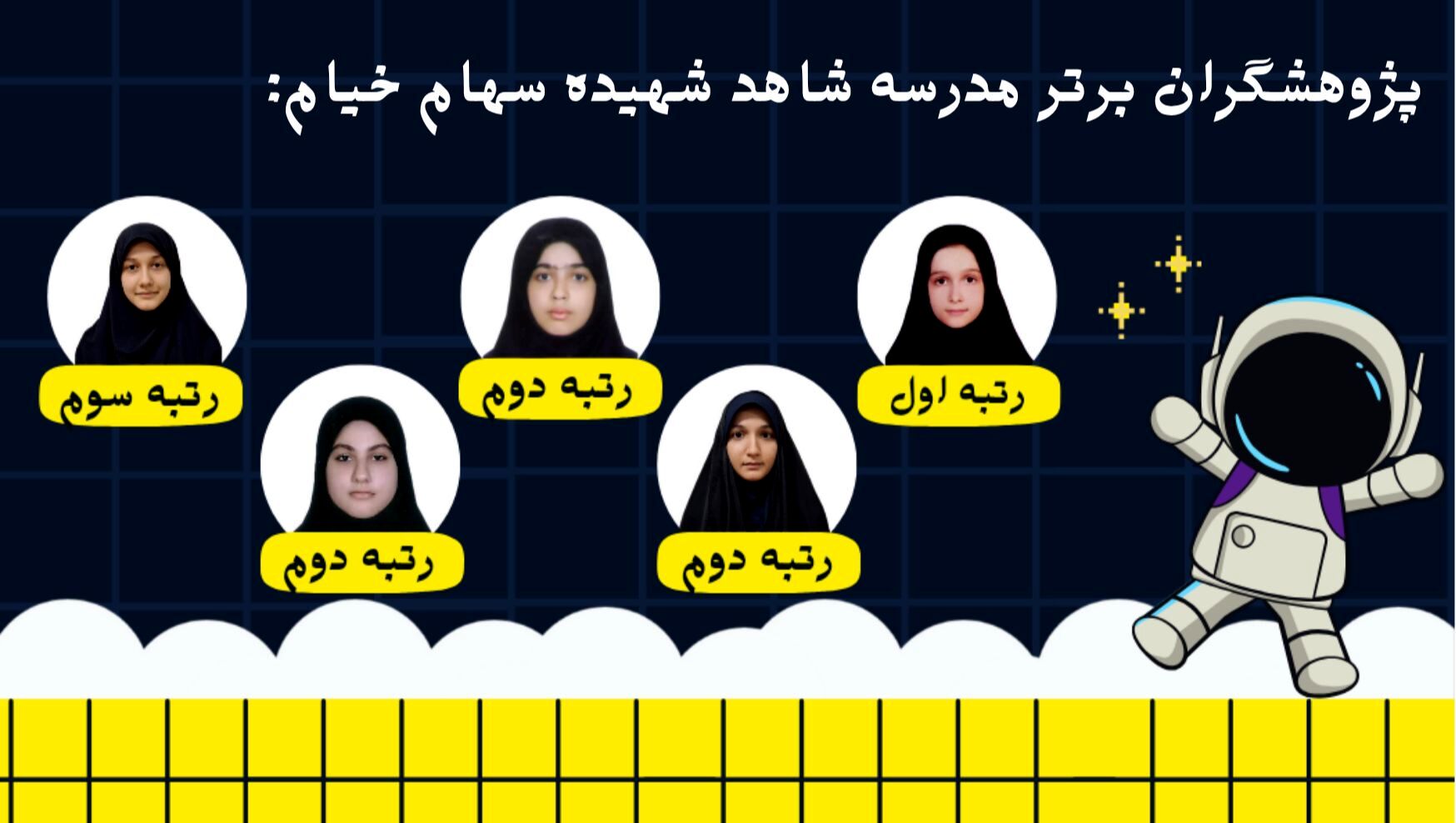 موفقیت بزرگ مدرسه شاهد شهیده سهام خیام در رویداد علمی ناحیه یک رشت