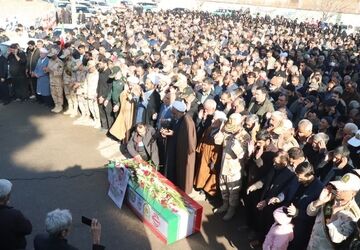 برگزاری مراسم تشییع پیکر پاک مطهر شهید مرزبانی سرهنگ دوم هادی سدیدی
