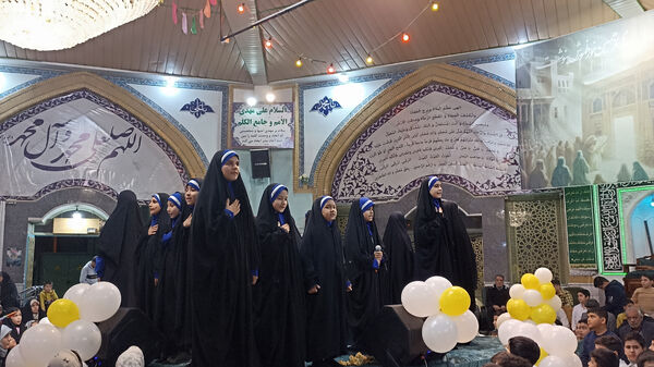 مراسم باشکوه میلاد حضرت زهرا(س) در مسجد المنتظر