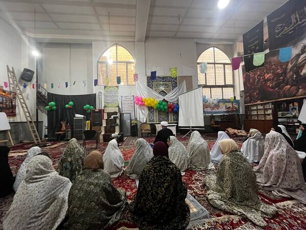 مراسم اعتکاف در مسجد امام حسین بلوار توس منطقه تبادکان مشهد