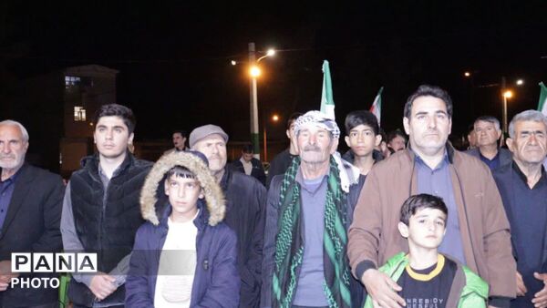 راهپیمایی اربعین رهبر شهید و دانش‌آموزان مدرسه شجره طیبه در کوهنانی 
