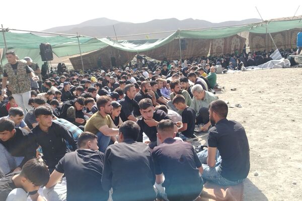 مراسم تعزیه خوانی در روز اربعین حسینی در شهر بار