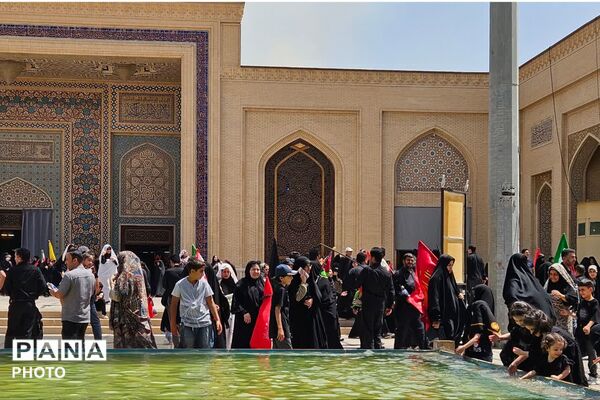 پیاده‌روی جاماندگان اربعین به سوی شاهچراغ (ع)
