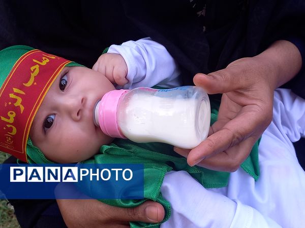  مراسم شیرخوارگان حسینی در باغ فردوس استان اصفهان