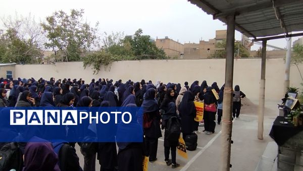 مراسم ویژه شهید سید حسن نصرالله در دبیرستان شهید عباسی