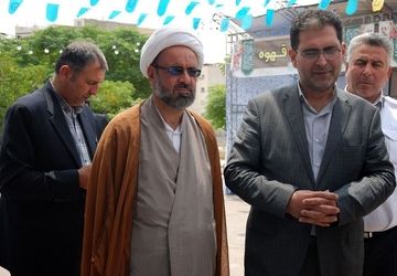 افتتاح نمایشگاه دهه ولایت در بوستان زیتون شهر قیامدشت