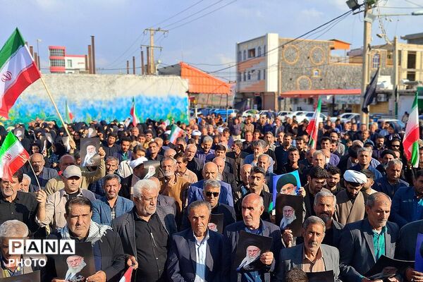 تجمع بزرگ مردمی بیعت با سومین رهبر انقلاب امام آیت‌الله سید مجتبی خامنه‌ای در شهرستان باشت