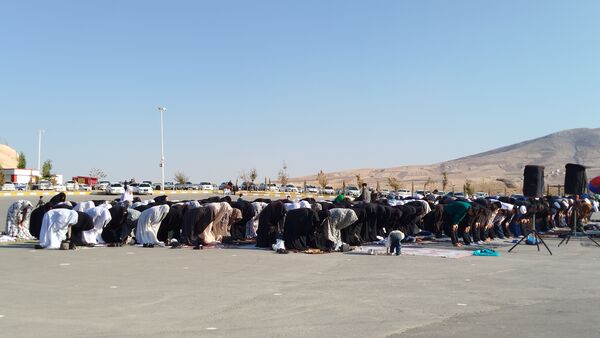 اقامه نماز باران به امامت حجت‌الاسلام والمسلمین محمدجواد شریعتی نژاد در شهرستان سملقان