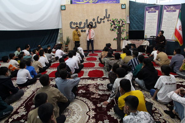 مراسم معنوی اعتکاف دانش‌آموزان پسر یزدی در فهرج